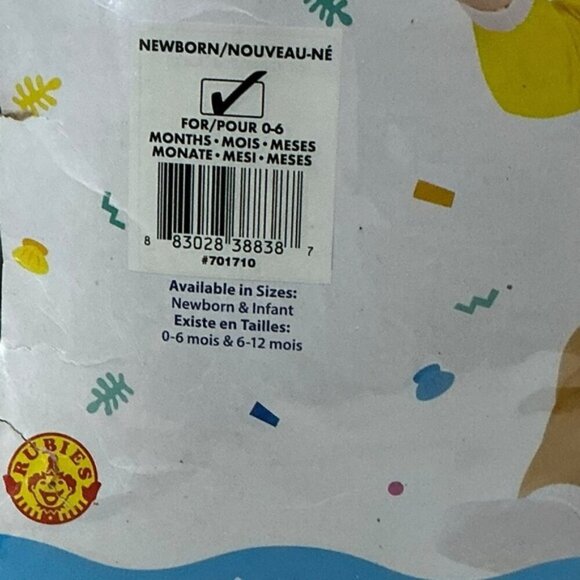 Pinkfong Baby Shark Costume Romper Onesie with Headpiece Yellow Infant 0-6 Mo - Picture 5 of 16